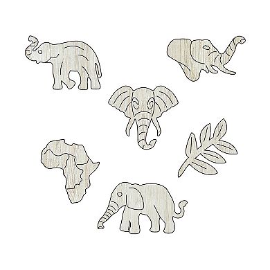 AREYOUGAMECOM 406-Piece Elephants & Sprung Wooden Jigsaw Puzzle