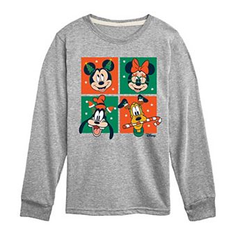 Disney's Mickey Mouse & Friends Boys 8-20 Christmas Long Sleeve Graphic Tee
