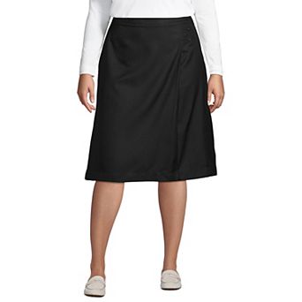 Plus Size Lands' End School Uniform Solid A-line Skirt