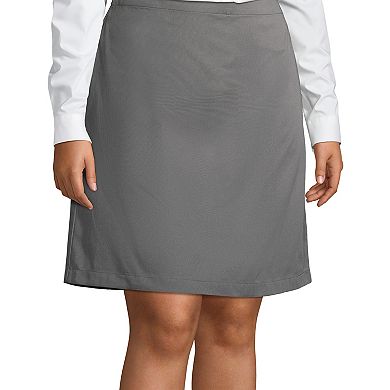 Plus Size Lands' End School Uniform Blend Chino Skort