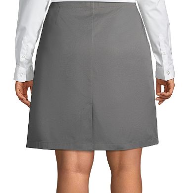 Plus Size Lands' End School Uniform Blend Chino Skort