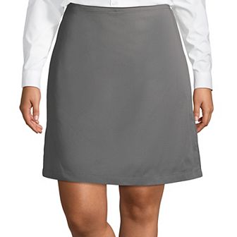 Plus Size Lands' End School Uniform Blend Chino Skort