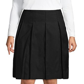 Plus Size Lands' End School Uniform Box Pleat Skirt