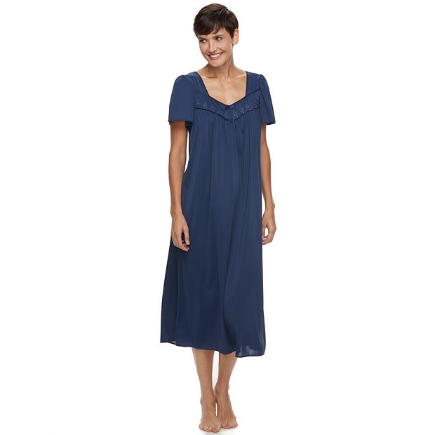 Nylon Tricot Nightgown -Sleeveless Short Gown – Miss Elaine Store