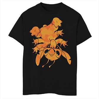Disney's Lilo & Stitch Boys 8-20 Halloween Pumpkin Pattern Husky Tee