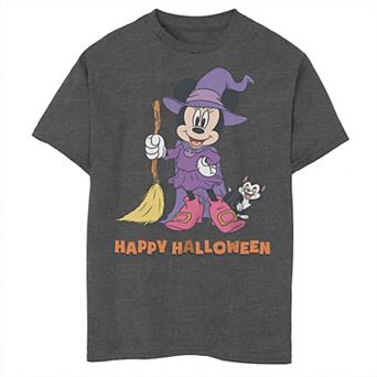 Disney's Minnie Mouse Boys 8-20 Halloween Figaro Happy Witch Costume Husky Tee