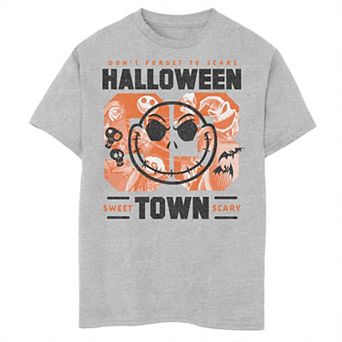 Disney's The Nightmare Before Christmas Boys 8-20 Halloween Town Collage Husky Tee