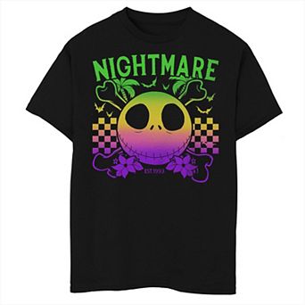 Disney's Nightmare Before Christmas Boys 8-20 Jack Skellington Gradient Head Husky Tee