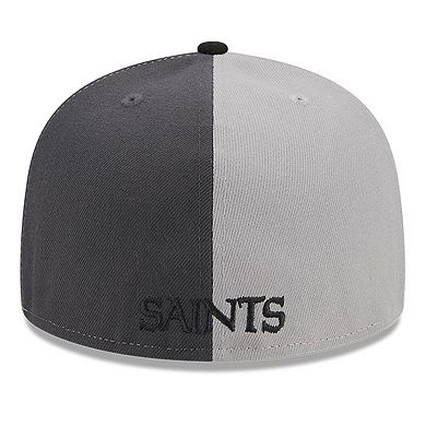 Men's New Era  Gray/Black New Orleans Saints 2023 Sideline 59FIFTY Fitted Hat