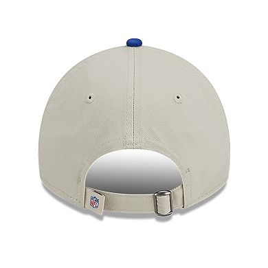 Men's New Era Cream/Royal Buffalo Bills 2023 Sideline Historic 9TWENTY Adjustable Hat