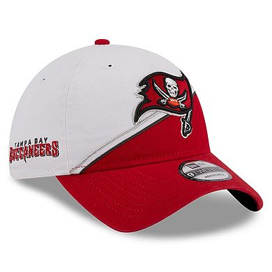 New Era Tampa Bay Buccaneers 2023 Sideline 39THIRTY Flex Hat - Pewter/Red, Officially Licensed
