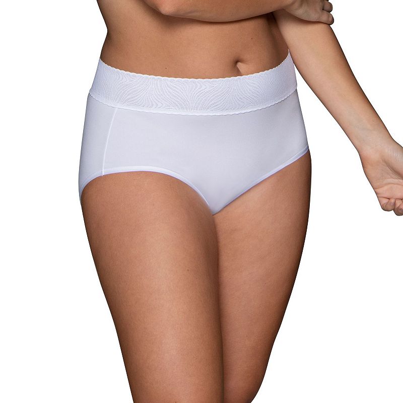 Women's Vanity Fair Lingerie® Effortless Brief Panty 13276, Size: 8, Star White