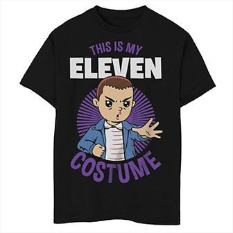 Boys Netflix Stranger Things Halloween This Is My Eleven Costume Graphic Tee