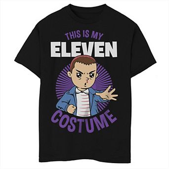 Boys Netflix Stranger Things Halloween This Is My Eleven Costume Graphic Tee