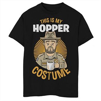 Boys Netflix Stranger Things Halloween This Is My Hopper Costume Graphic Tee