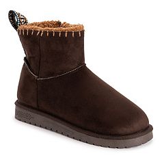 MUK LUKS Street West End Wool-Blend Ankle Boot Chocolate Brown - Women Size  7