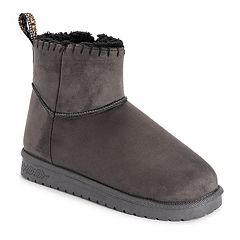 MUK LUKS Women's Pull on Fashion Boot, Grey, 6 : : Clothing, Shoes  & Accessories