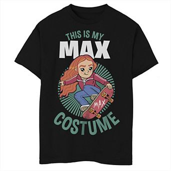 Boys Netflix Stranger Things Halloween This Is My Max Costume Graphic Tee
