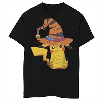 Boys Pokemon Pikachu Witch Costume Hat Graphic Tee