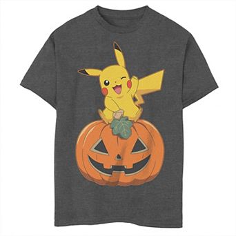 Boys Pokemon Pikachu On Pumpkin Graphic Tee