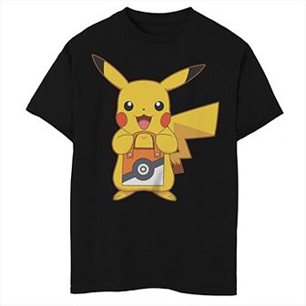 Boys Pokemon Pikachu Treat Pokeball Bag Graphic Tee