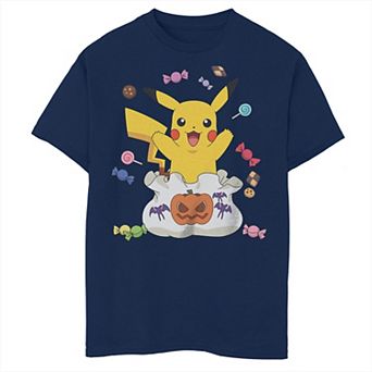 Boys Pokemon Pikachu Bag Of Candies Graphic Tee