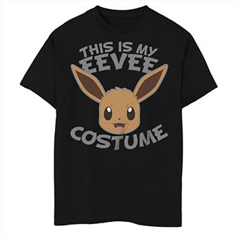 Boys Pokemon Halloween Eevee Costume Graphic Tee