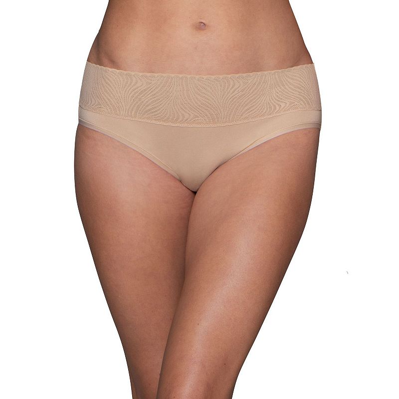 Women's Vanity Fair Lingerie® Effortless Hipster Panty 18277, Size: 6, Damask Neutral