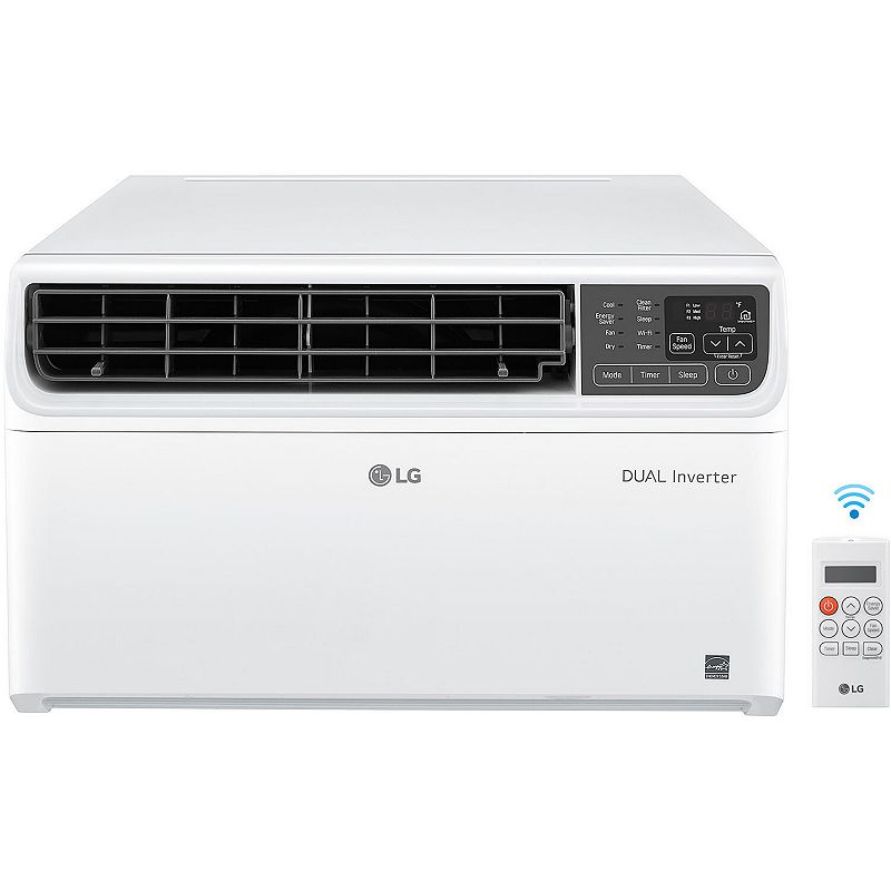 LG - 450 Sq. Ft. 10,000 BTU Dual Inverter Smart Window Air Conditioner - White