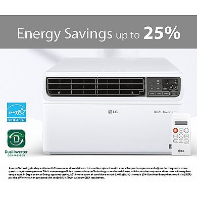 LG 10,000 BTU Dual Inverter Smart Window Air Conditioner