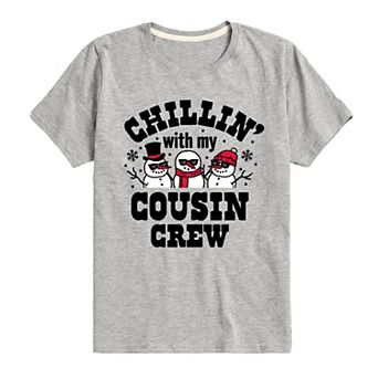 Boys 8-20 Chillin With My Cousin Crew Graphic Tee