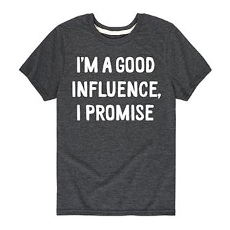 Boys 8-20 Im A Good Influence Graphic Tee