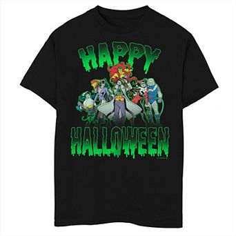 Boys Batman Halloween Happy Villains Husky Graphic Tee