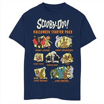 Boys Scooby-Doo Halloween Starter Pack Collage Husky Graphic Tee