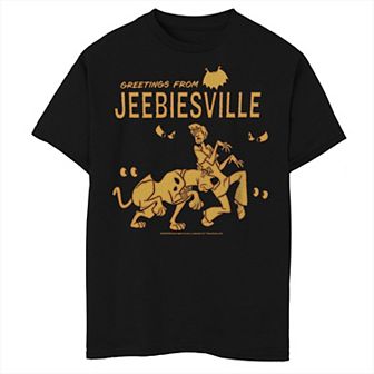 Boys Scooby Doo Shaggy Greetings from Jeebiesville Husky Graphic Tee