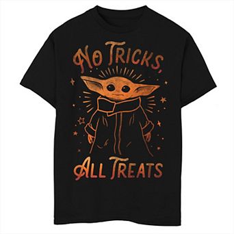 Boys Star Wars The Mandalorian Halloween The Child No Tricks Husky Graphic Tee