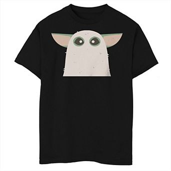 Boys Star Wars The Mandalorian Halloween Grogu Ghost Costume Husky Graphic Tee