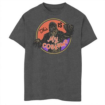 Boys Star Wars A New Hope Halloween Chewbacca This is My Costume Husky Graphic Tee