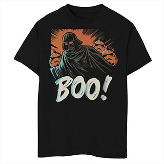 Boys Star Wars A New Hope Halloween Darth Vader Boo Husky Graphic Tee