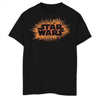 Boys Star Wars Halloween Bats Logo Husky Graphic Tee