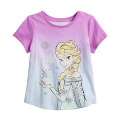  Disney Frozen Olaf and Anna Flowers Girls White T-Shirt