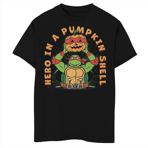 Teenage Mutant Ninja Turtles Halloween Raphael Pumpkin Shell Shirt