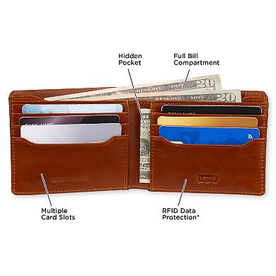 Men's Levi's RFID-Blocking Slimfold Bifold Wallet