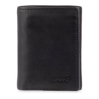 Men's Levi's RFID-Blocking Slim Trifold Wallet with Hidden Zipper Pocket