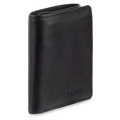 Men's Levi's RFID-Blocking Slim Trifold Wallet with Hidden Zipper Pocket