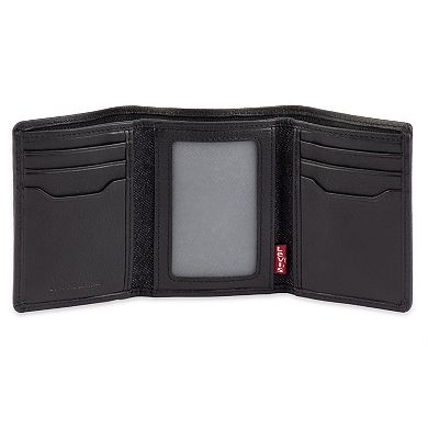 Men's Levi's RFID-Blocking Slim Trifold Wallet with Hidden Zipper Pocket