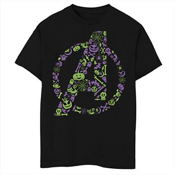 Boys 6-20 The Avengers Halloween Logo Graphic Tee