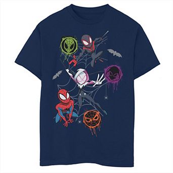 Boys Spiderman Halloween Trio Graphic Tee