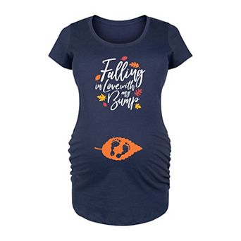 Maternity Falling In Love With My Bump Graphic Tee