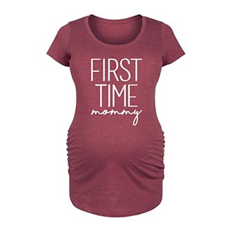 Maternity First Time Mommy Graphic Tee